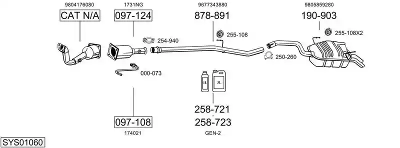 BOSAL SYS01060