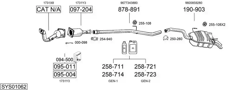 BOSAL SYS01062