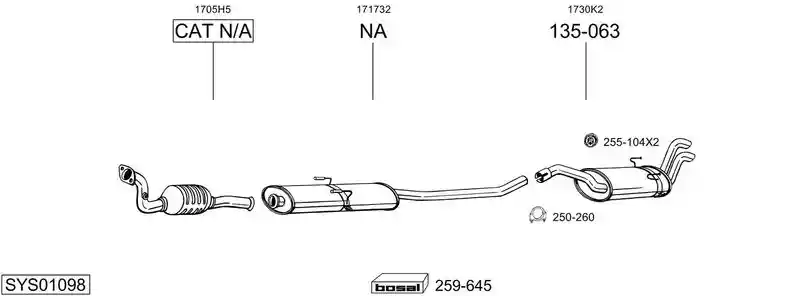 BOSAL SYS01098