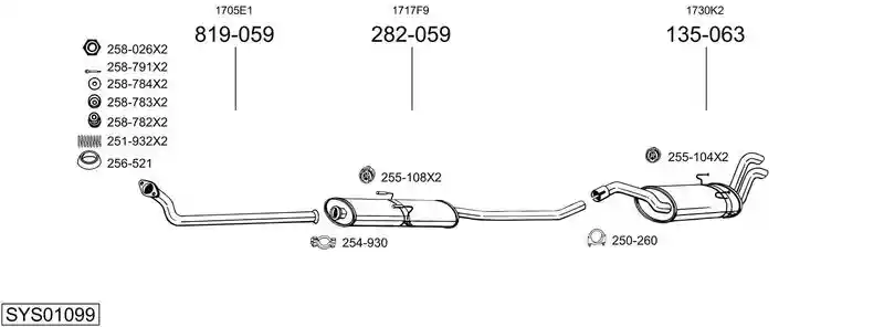 BOSAL SYS01099
