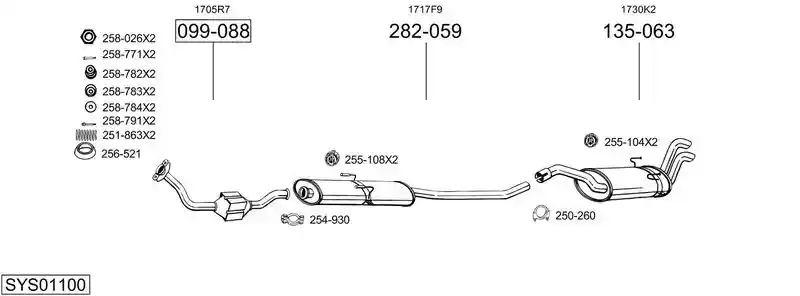 BOSAL SYS01100