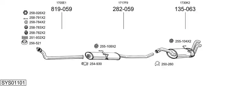 BOSAL SYS01101