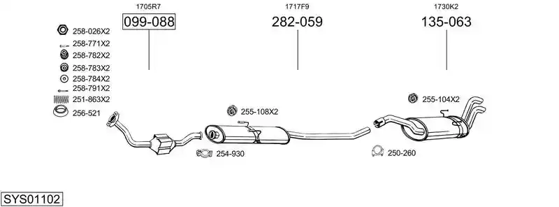 BOSAL SYS01102