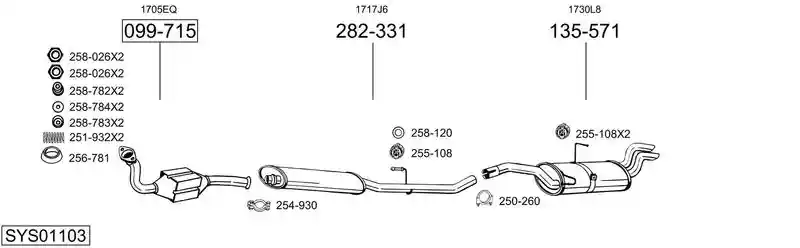 BOSAL SYS01103