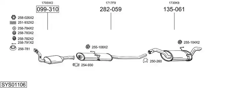 BOSAL SYS01106