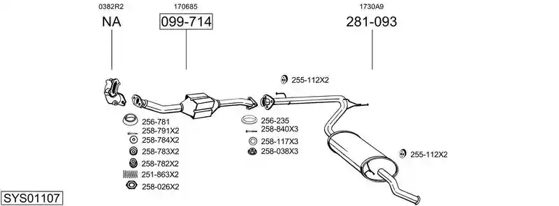 BOSAL SYS01107