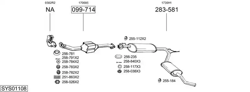 BOSAL SYS01108