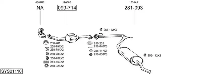 BOSAL SYS01110