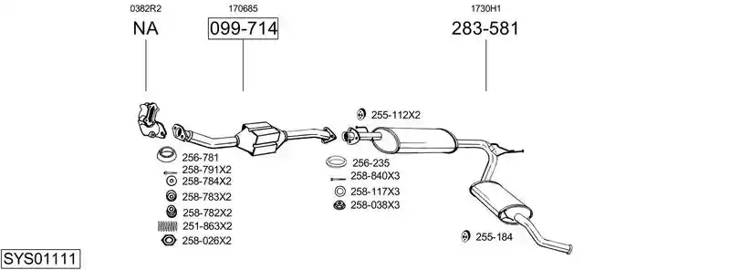 BOSAL SYS01111