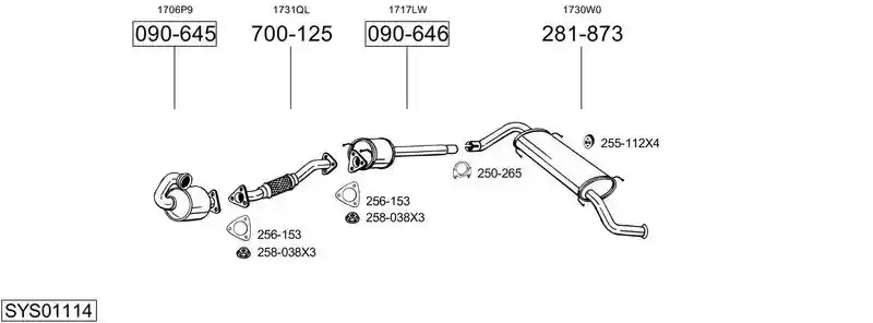 BOSAL SYS01114