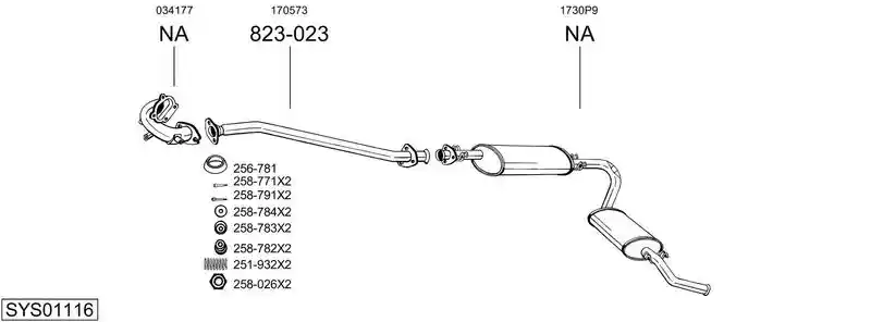 BOSAL SYS01116
