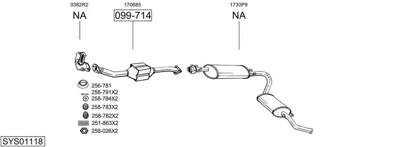 BOSAL SYS01118