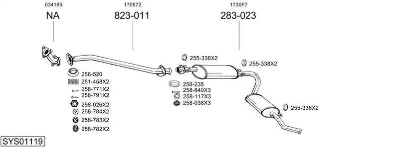 BOSAL SYS01119