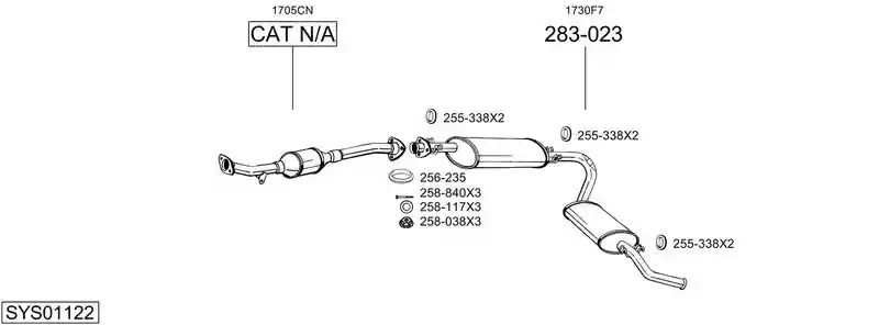 BOSAL SYS01122