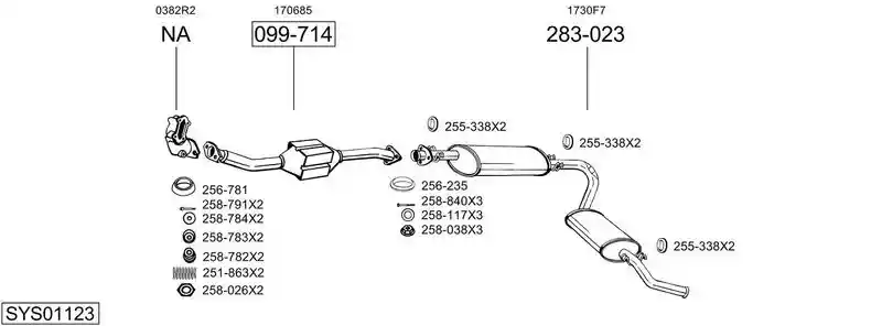 BOSAL SYS01123