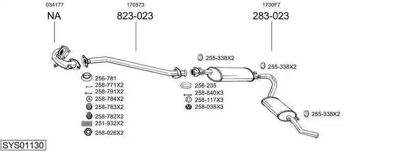 BOSAL SYS01130