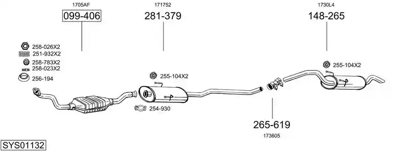 BOSAL SYS01132