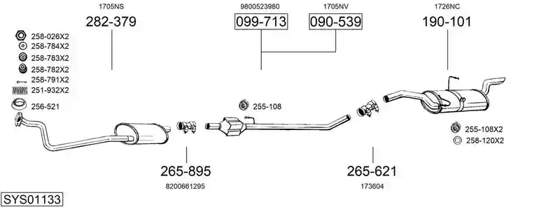 BOSAL SYS01133