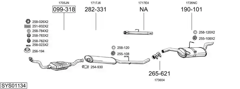 BOSAL SYS01134