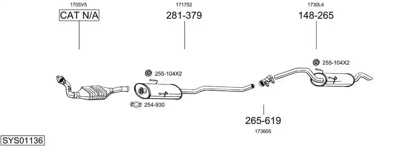 BOSAL SYS01136