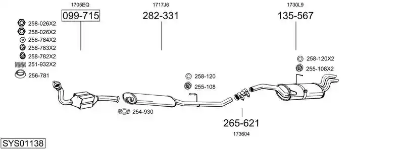 BOSAL SYS01138