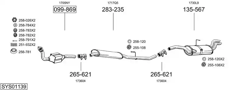 BOSAL SYS01139