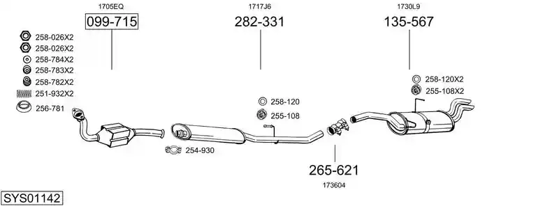 BOSAL SYS01142