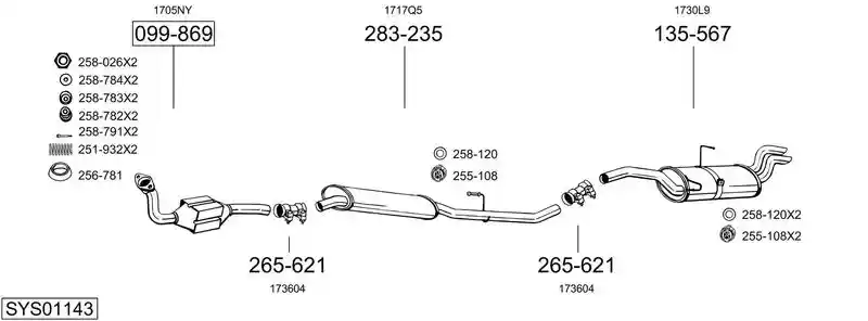 BOSAL SYS01143