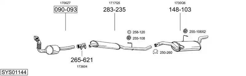 BOSAL SYS01144
