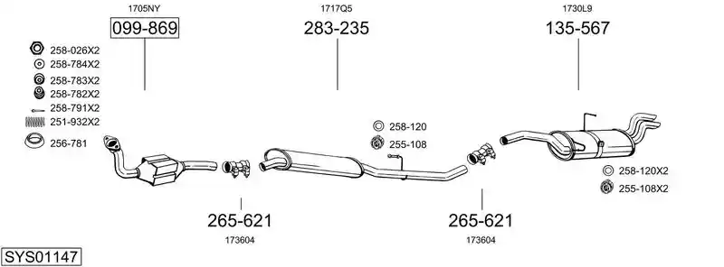BOSAL SYS01147