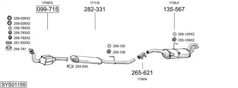BOSAL SYS01155