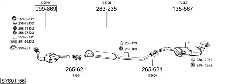 BOSAL SYS01156