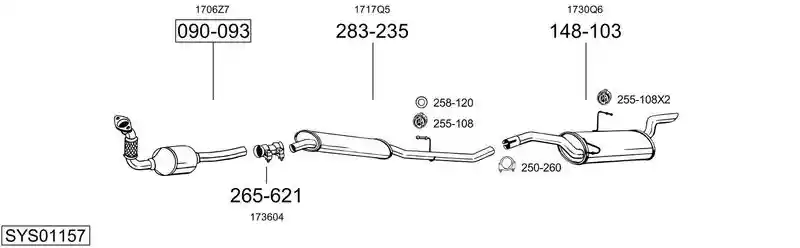 BOSAL SYS01157