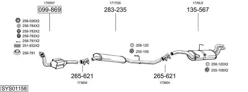 BOSAL SYS01158