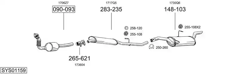BOSAL SYS01159