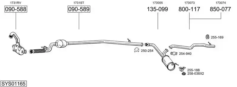 BOSAL SYS01165