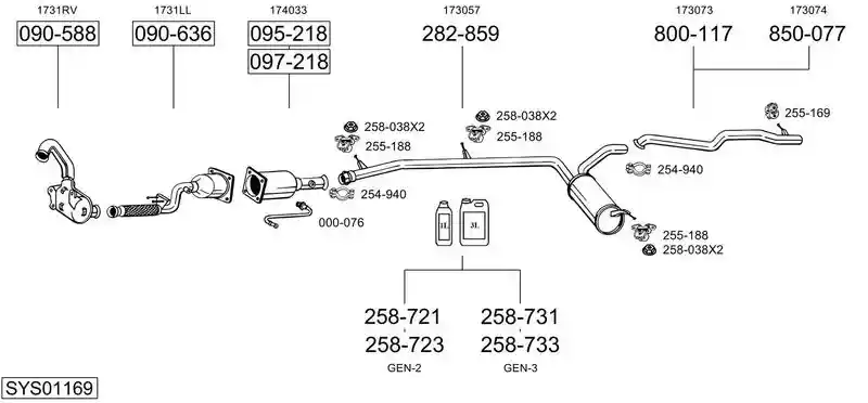 BOSAL SYS01169