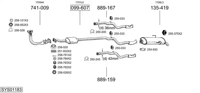 BOSAL SYS01183