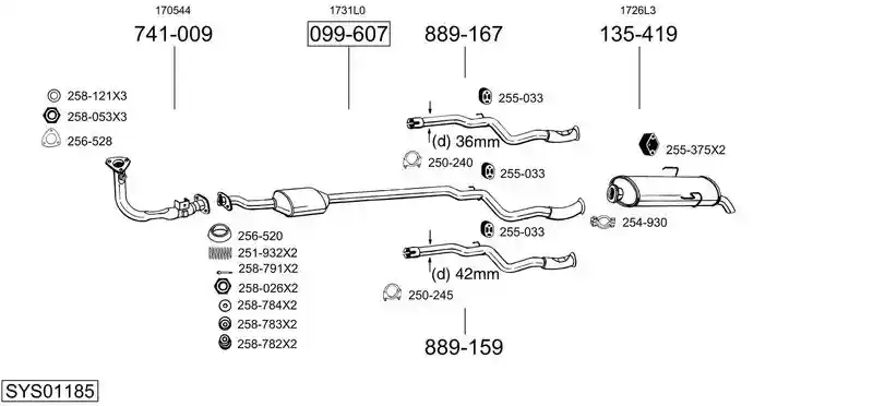 BOSAL SYS01185