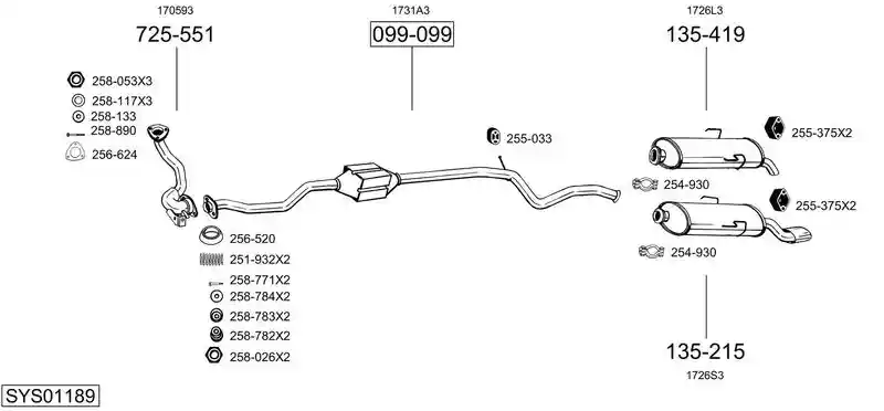 BOSAL SYS01189
