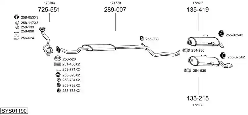 BOSAL SYS01190