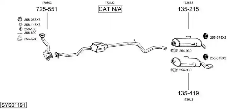 BOSAL SYS01191