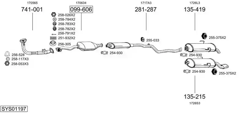 BOSAL SYS01197
