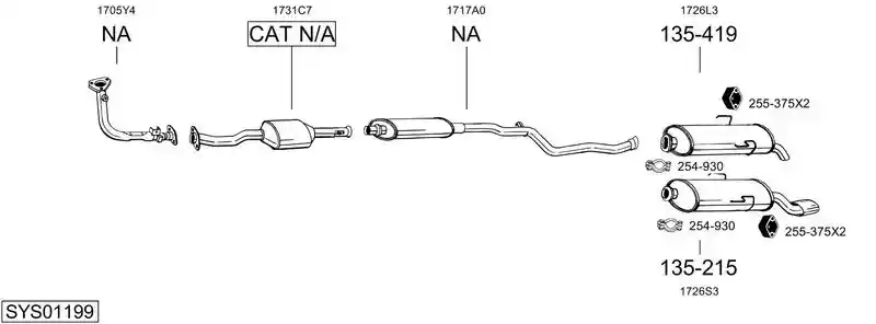 BOSAL SYS01199