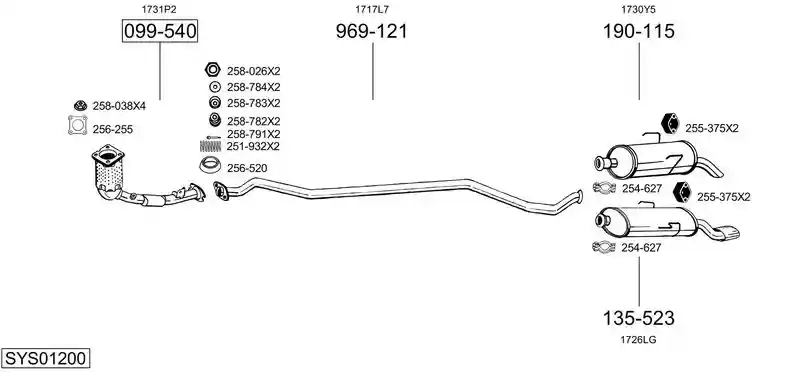 BOSAL SYS01200