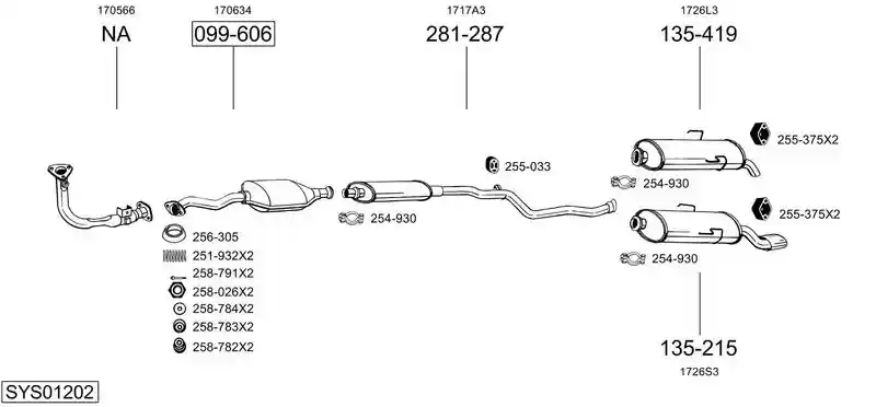 BOSAL SYS01202