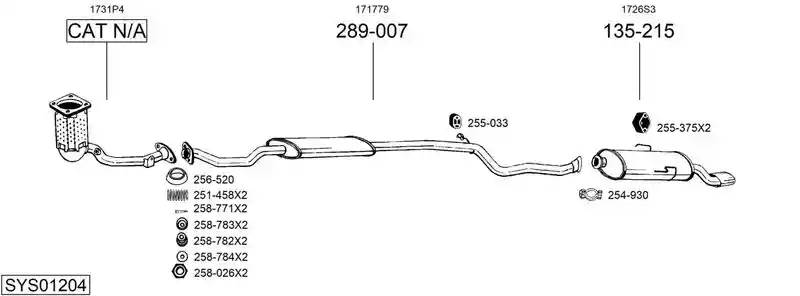 BOSAL SYS01204