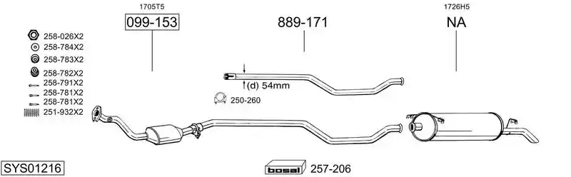 BOSAL SYS01216