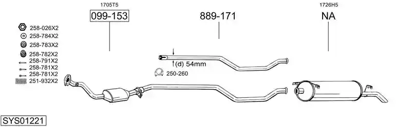 BOSAL SYS01221
