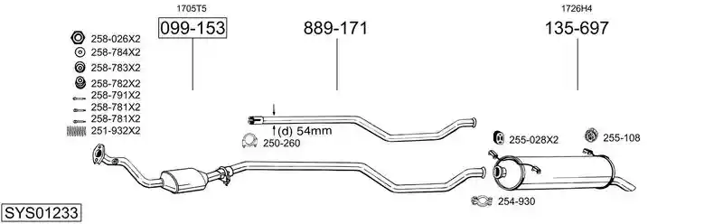 BOSAL SYS01233